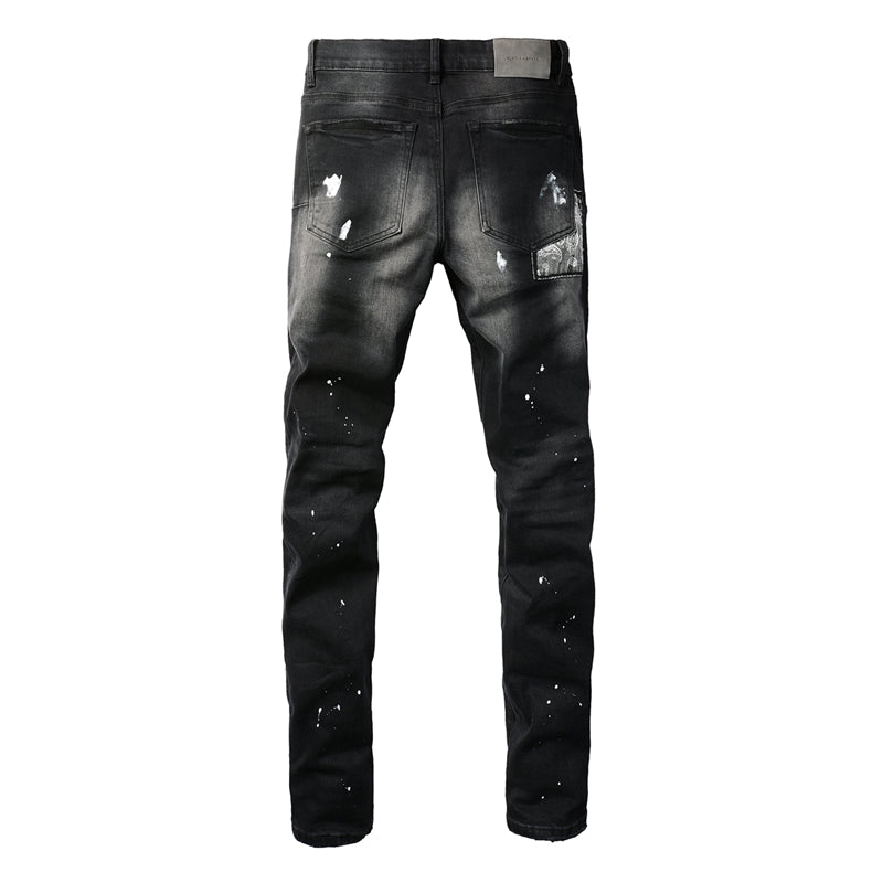 SOLLSALE-PURPLE Fashion Jeans 9099