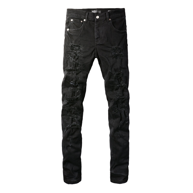 SOLLSALE-PURPLE Fashion Jeans 9108