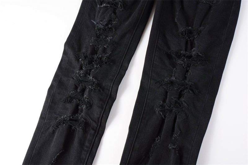 SOLLSALE-PURPLE Fashion Jeans 9108