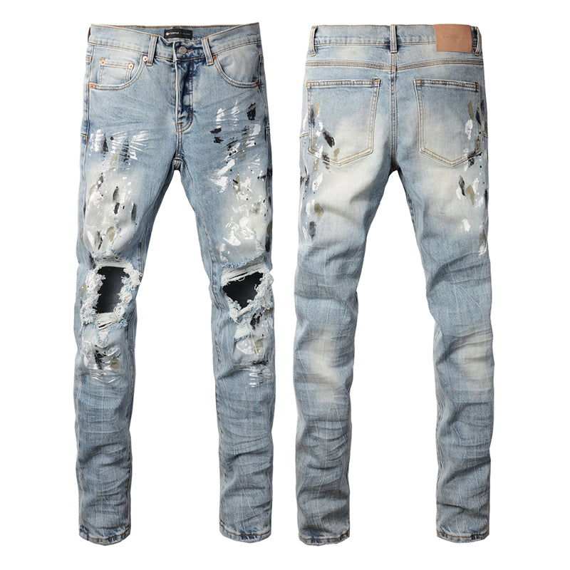 SOLLSALE-PURPLE Fashion Jeans 9100