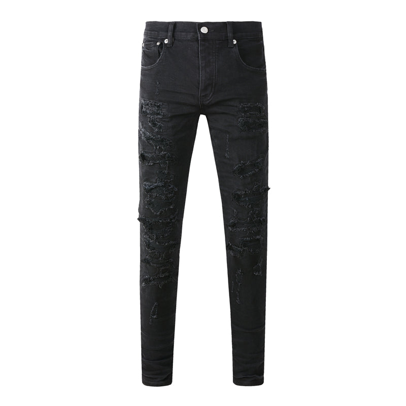 SOLLSALE-PURPLE Fashion Jeans 9108