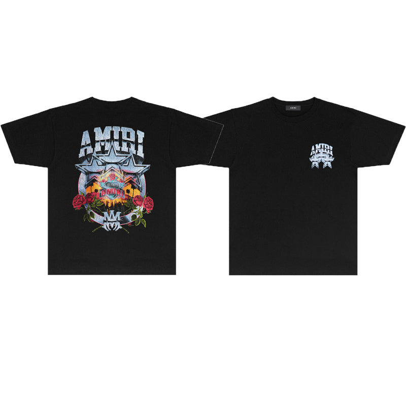 SOLLSALE-AMIRI fashion T-shirt