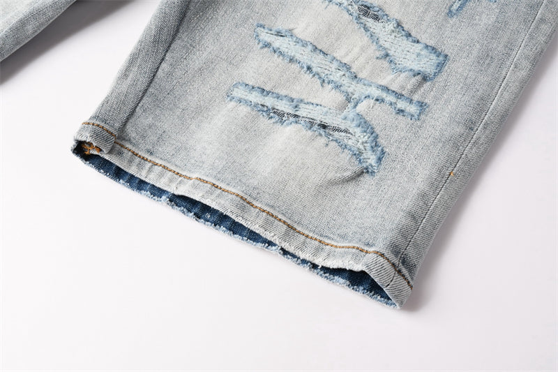 SOLLSALE-AMIRI Fashion Denim shorts 6003