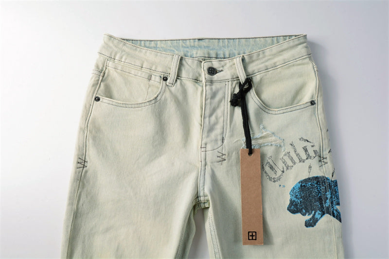 SOLLSALE-KSUBI Fashion Jeans 3012