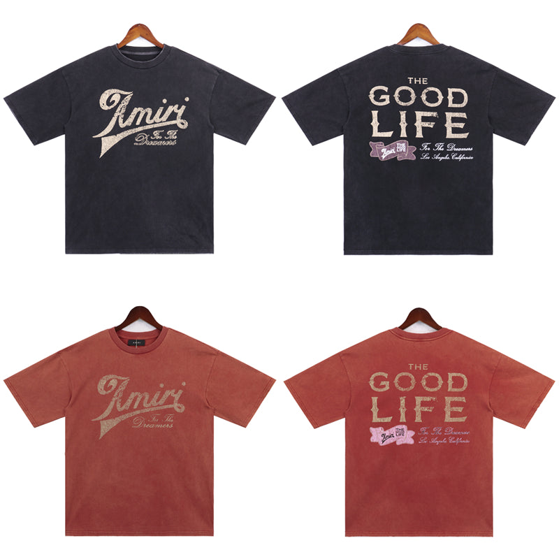 SOLLSALE-AMIRI fashion T-shirt