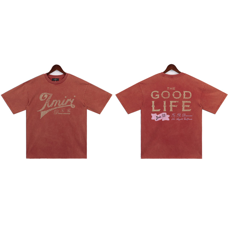 SOLLSALE-AMIRI fashion T-shirt