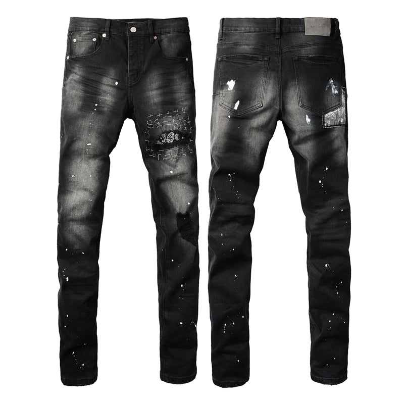 SOLLSALE-PURPLE Fashion Jeans 9099