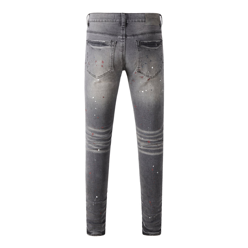 SOLLSALE-PURPLE Fashion Jeans 9107