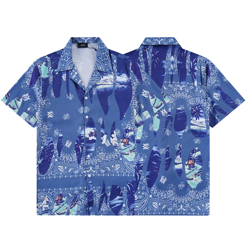 SOLLSALE-AMIRI silk shirt