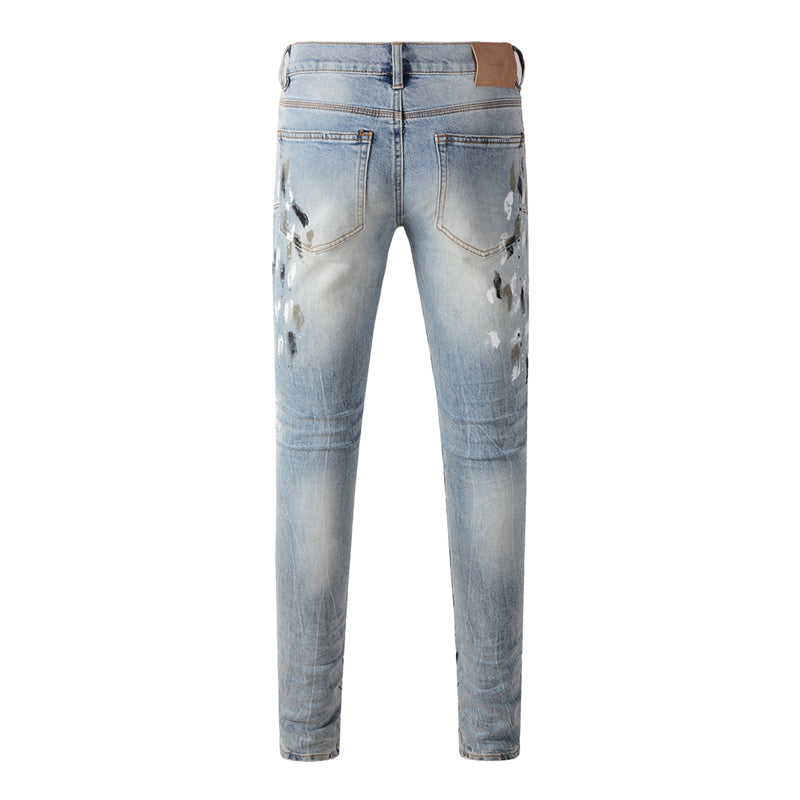SOLLSALE-PURPLE Fashion Jeans 9100