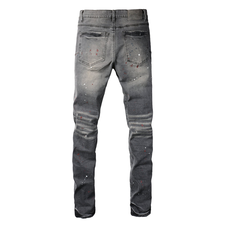 SOLLSALE-PURPLE Fashion Jeans 9107