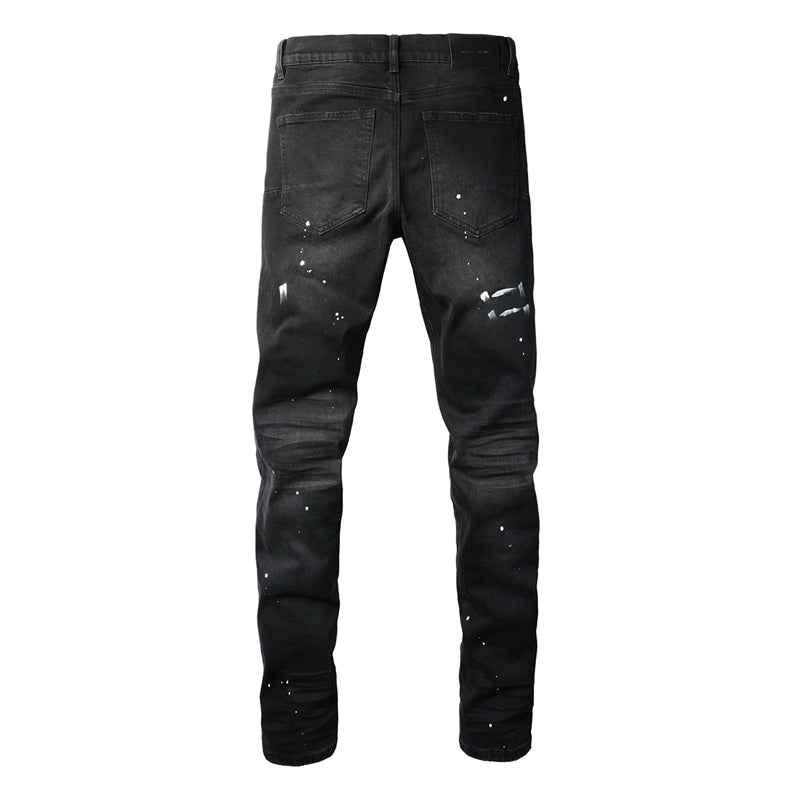 SOLLSALE-PURPLE Fashion Jeans 9098