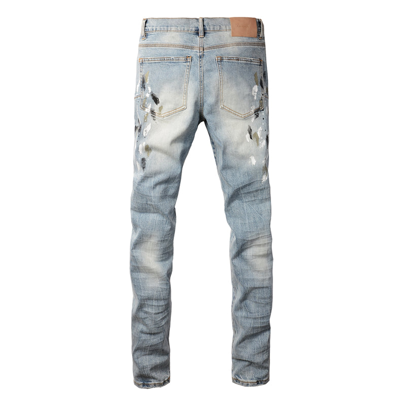 SOLLSALE-PURPLE Fashion Jeans 9100