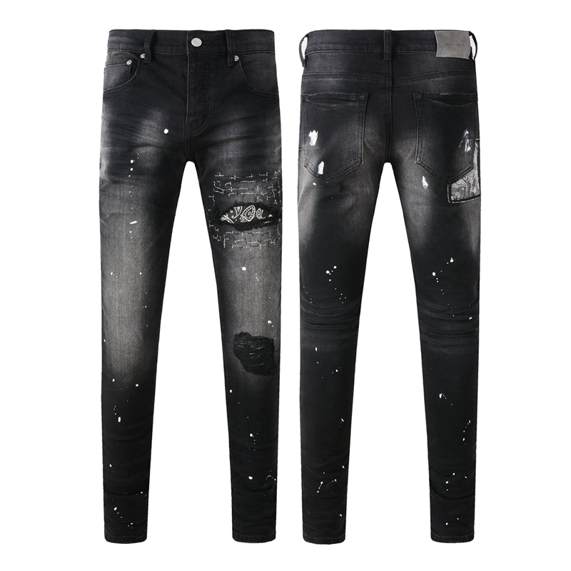 SOLLSALE-PURPLE Fashion Jeans 9099