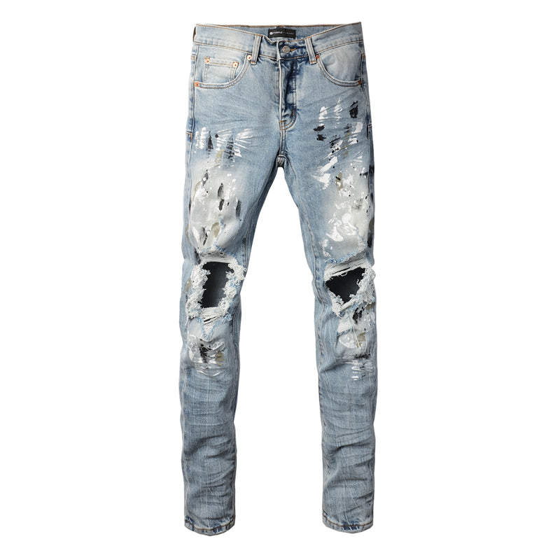 SOLLSALE-PURPLE Fashion Jeans 9100