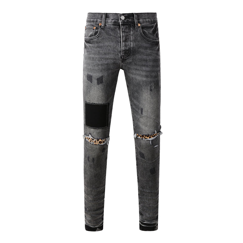 SOLLSALE-PURPLE Fashion Jeans 9102