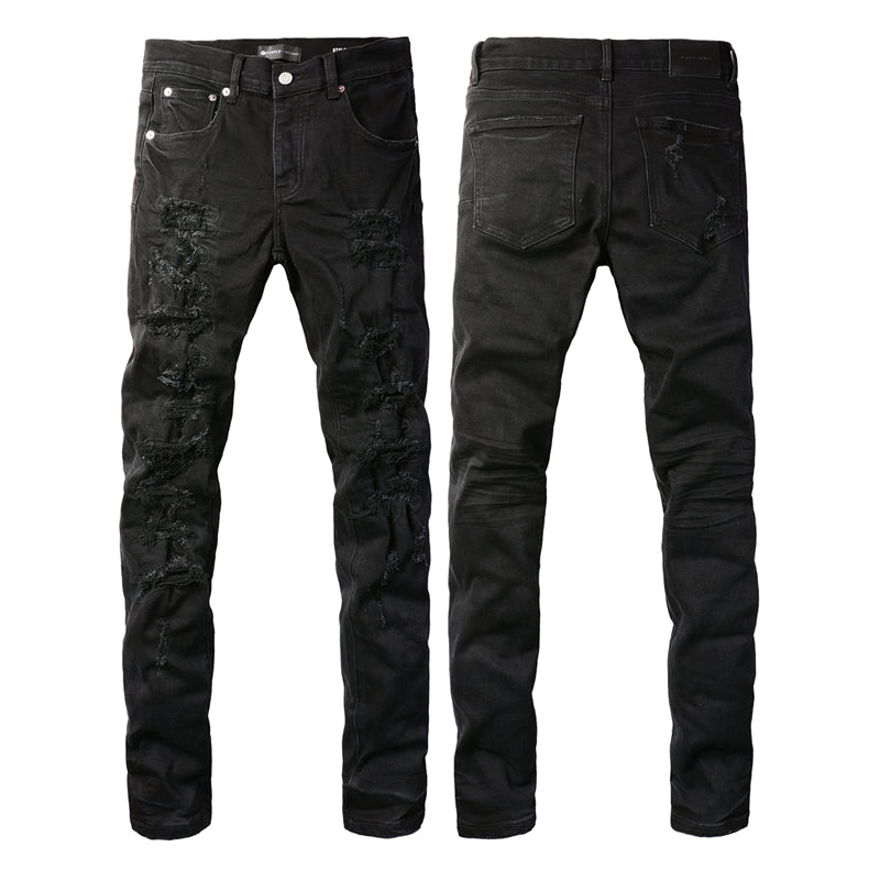 SOLLSALE-PURPLE Fashion Jeans 9108