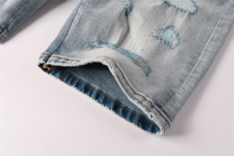 SOLLSALE-AMIRI Fashion Denim shorts 6007