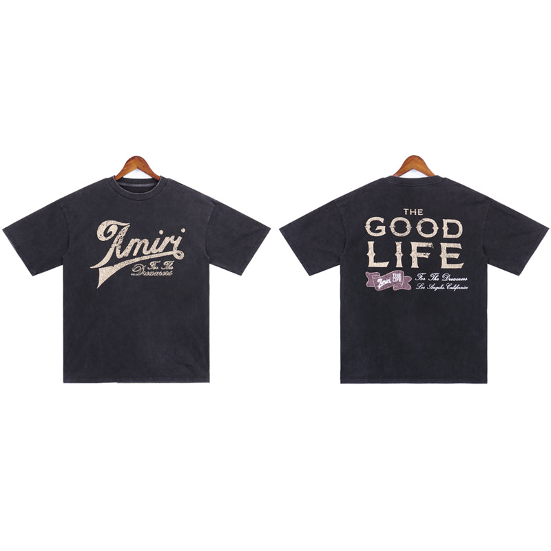 SOLLSALE-AMIRI fashion T-shirt