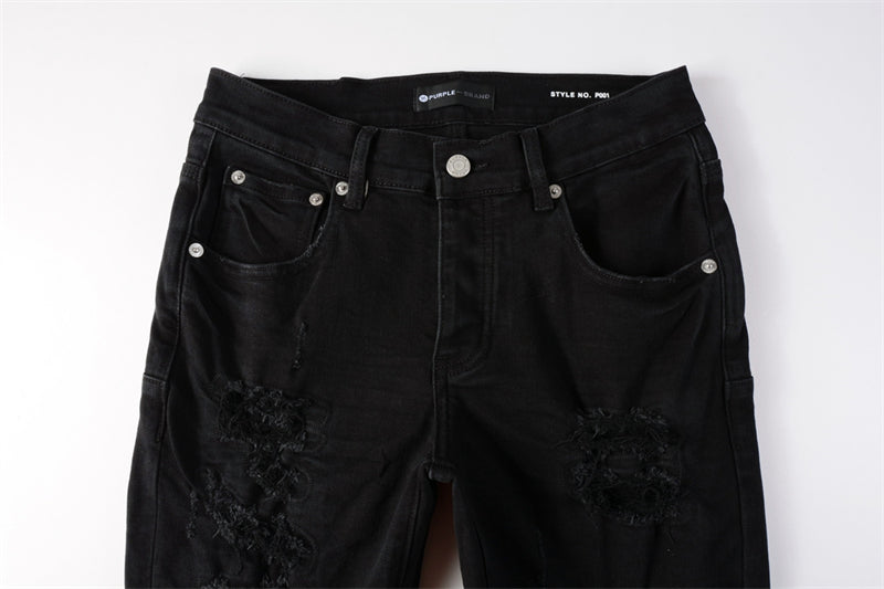 SOLLSALE-PURPLE Fashion Jeans 9108