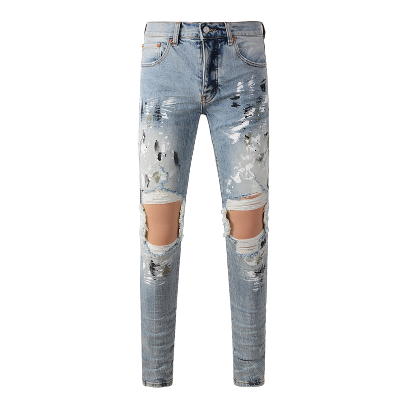 SOLLSALE-PURPLE Fashion Jeans 9100