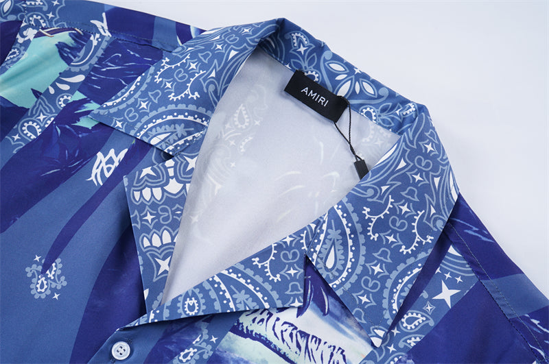 SOLLSALE-AMIRI silk shirt