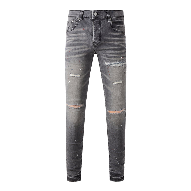SOLLSALE-PURPLE Fashion Jeans 9107