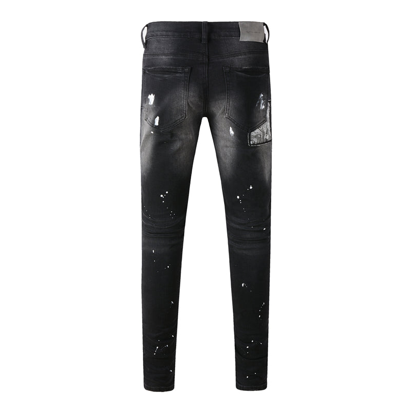 SOLLSALE-PURPLE Fashion Jeans 9099