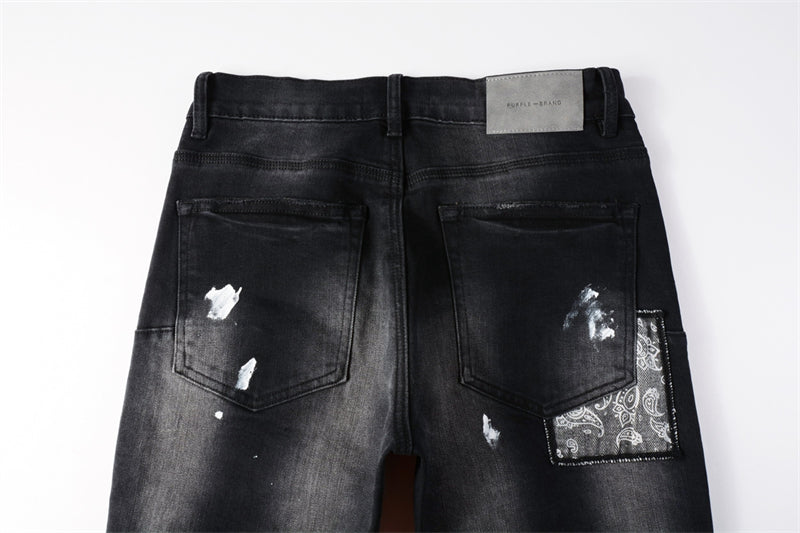 SOLLSALE-PURPLE Fashion Jeans 9099