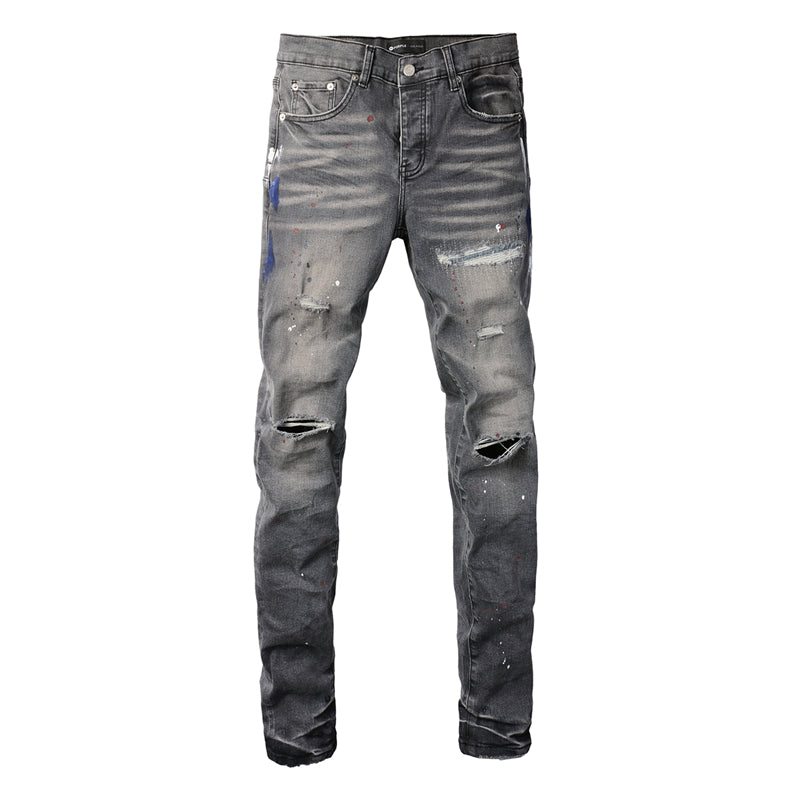SOLLSALE-PURPLE Fashion Jeans 9107