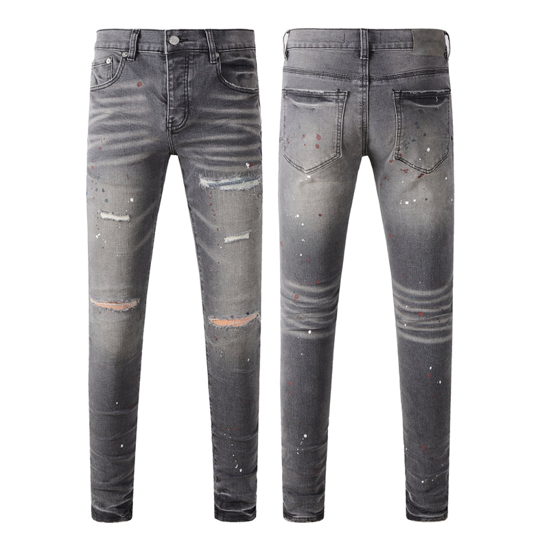 SOLLSALE-PURPLE Fashion Jeans 9107