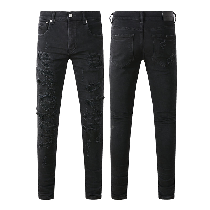 SOLLSALE-PURPLE Fashion Jeans 9108