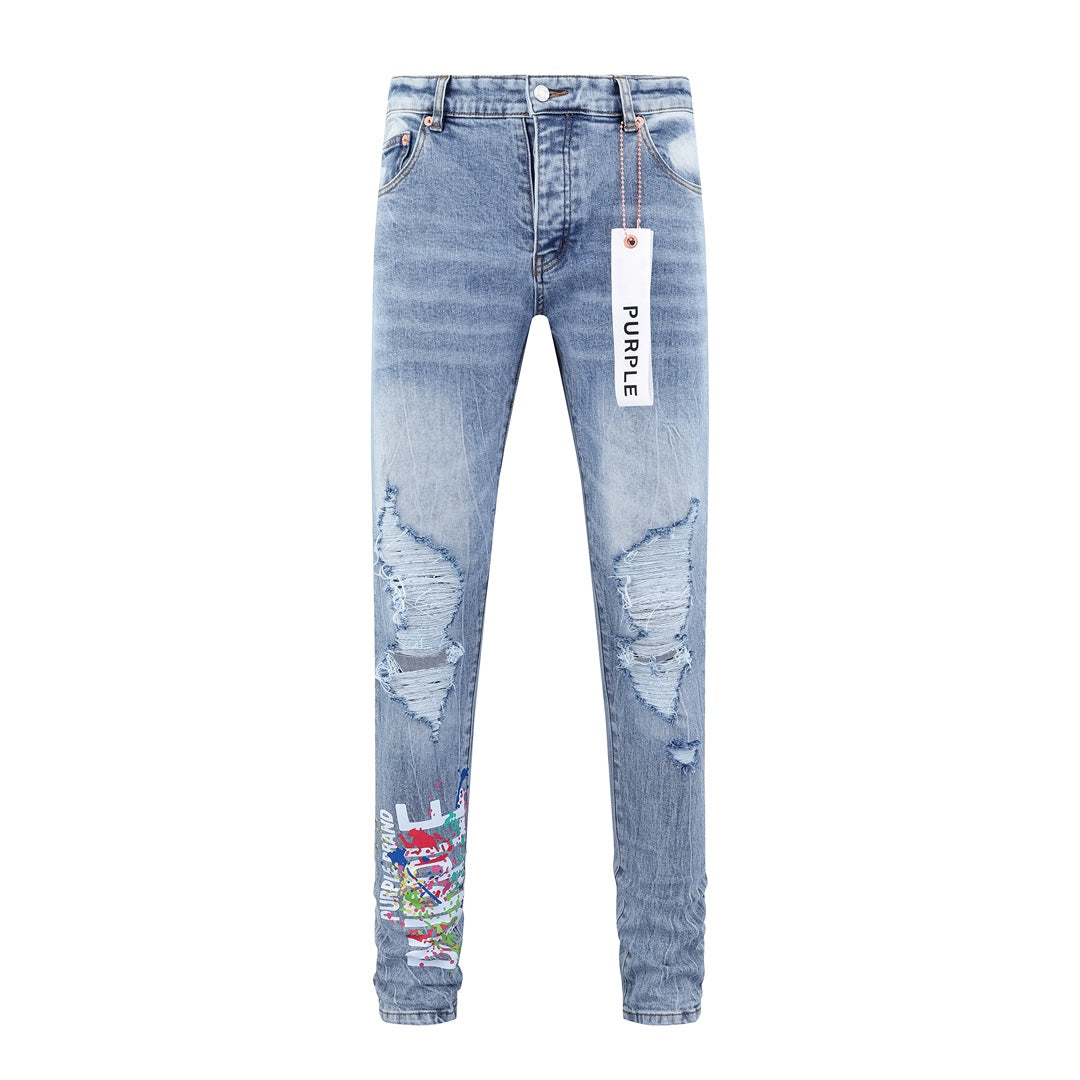 SOLLSALE-PURPLE Fashion Jeans