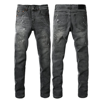 SOLLSALE-PURPLE  Fashion Jeans 9123