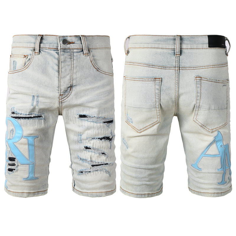 SOLLSALE-AMIRI  Fashion Denim shorts 6006