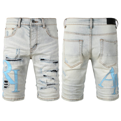 SOLLSALE-AMIRI  Fashion Denim shorts 6006