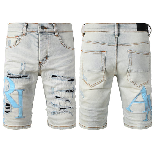 SOLLSALE-AMIRI  Fashion Denim shorts 6006