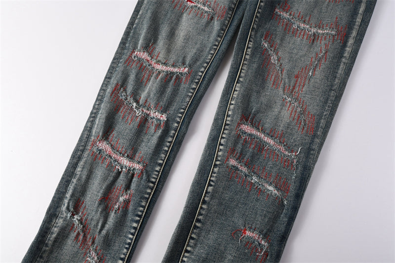 SOLLSALE-PURPLE  Fashion Jeans 9114