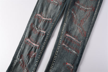 SOLLSALE-PURPLE  Fashion Jeans 9114