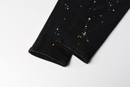 SOLLSALE-PURPLE  Fashion Jeans 9121