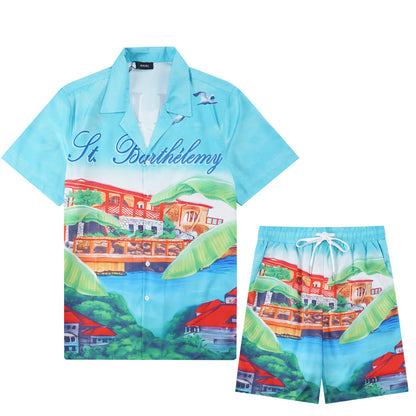 SOLLSALE-AMIRI silk shirt