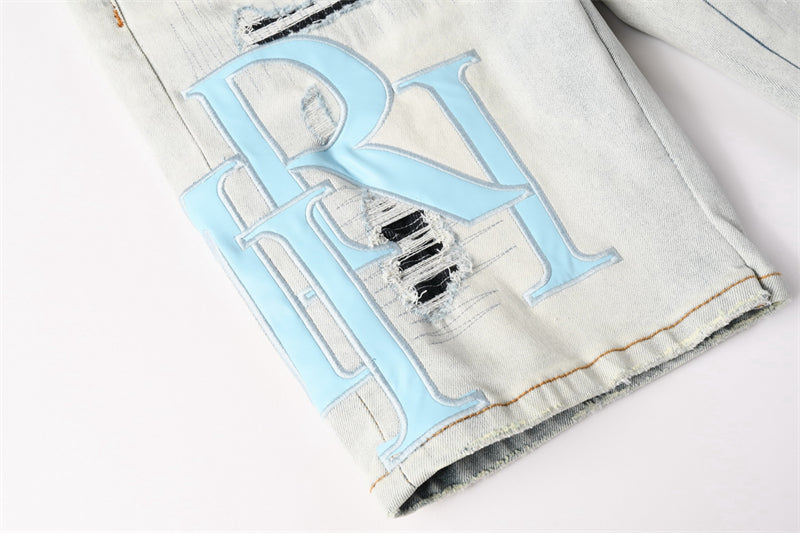 SOLLSALE-AMIRI  Fashion Denim shorts 6006