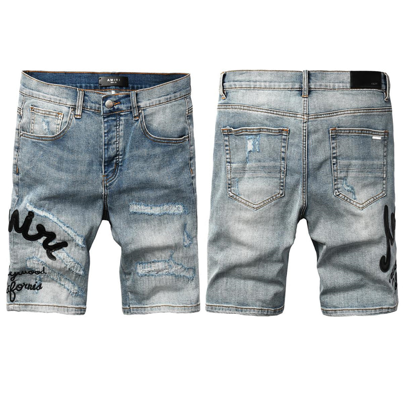 SOLLSALE-AMIRI  Fashion Denim shorts 6011