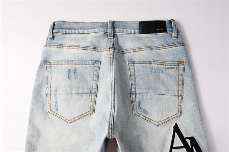 SOLLSALE-AMIRI  Fashion Denim shorts 6009