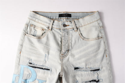 SOLLSALE-AMIRI  Fashion Denim shorts 6006
