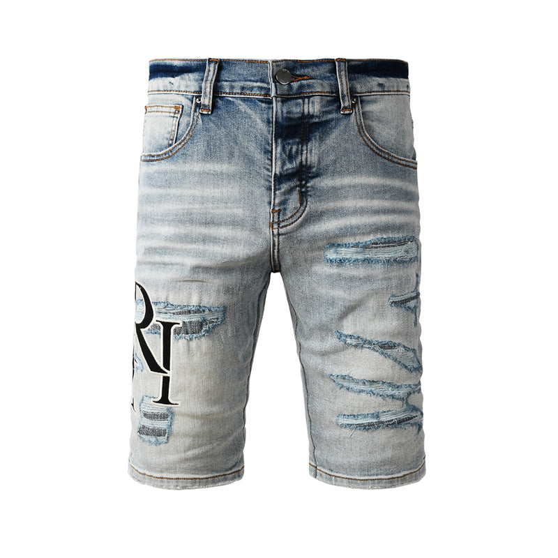 SOLLSALE-AMIRI  Fashion Denim shorts 6003