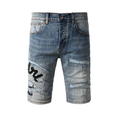 SOLLSALE-AMIRI  Fashion Denim shorts 6011