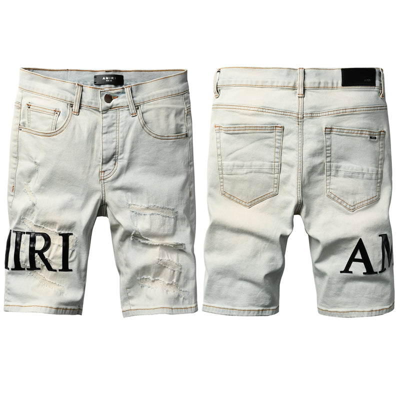 SOLLSALE-AMIRI  Fashion Denim shorts 6001