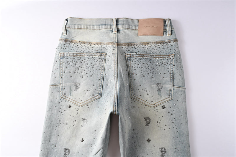 SOLLSALE-PURPLE  Fashion Jeans 9127