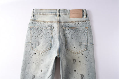 SOLLSALE-PURPLE  Fashion Jeans 9127